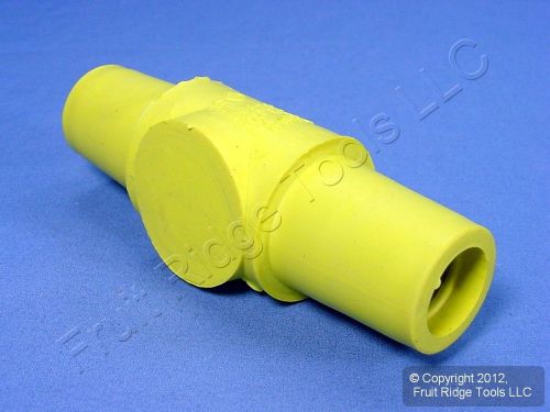 Leviton yellow female-female turnaround connector plug 16 series 400a 16a24-y for sale