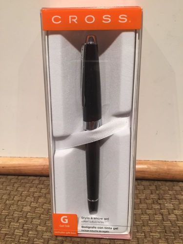 NEW CROSS PEN ONYX BLACK GEL INK PEN XMAS SALE! W Gift Box Sealed