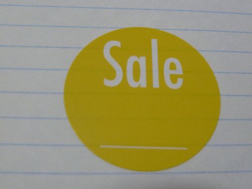 Retail Labels - &#034;SALE&#034;, 1 1/2&#034; circle price (20 labels) boutique, resale shop