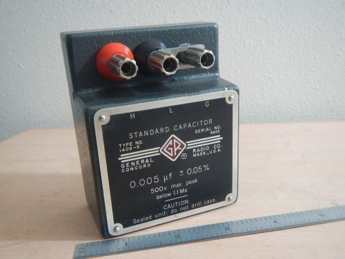 General Radio Company Type 1409-K 0.005 uf Standard Capacitor