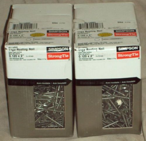*simpson strong-tie 6 x 3/4&#034; 316 stainless steel marine screws*flat head*mib*nr* for sale