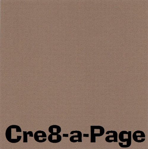 Cre8-a-Page 8.5x11 80# Dark Tan Cardstock 25 Sheets Card Stock Scrapbooking