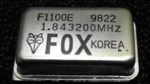 3-PCS FREQUENCY 2-PIN HC-49 FOX F1100E 1.843200MHZ 1100E1843200 F1100E1843200MHZ