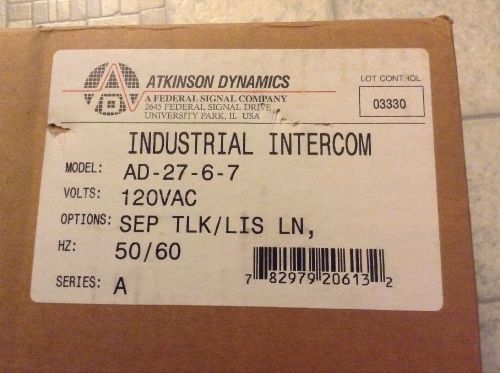 Atkinson Dynamics Industrial Intercom Ad-27-6-7