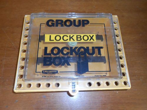 Lab safety supply group lockout box (lockbox) product no. 26958 for sale
