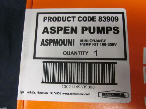 Aspen mini orange uni-volt condensate pump (asp-mo-uni) code 83909 for sale