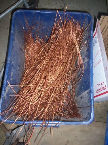 15 pd.Scrap copper wire  clean shinny 52.50 total small pencil lead wire size