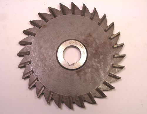 Nos hss plain tooth side &amp; face horizontal milling cutter 6&#034; x 9/16&#034; x 1&#034; a for sale