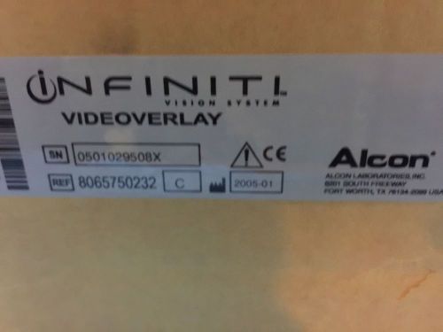 Alcon Infiniti Videoverlay system Ref # 8065750232 New in Box