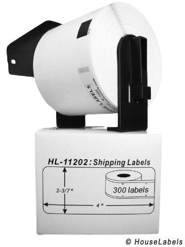 Houselabels brother-compatible dk-1202 shipping labels with one (1) reusable for sale