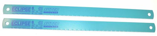 2 nos eclipse uk hss 6tpi 18&#034; x1-1/4&#034;x.062&#034; all hard power hacksaw blade #ae372k for sale