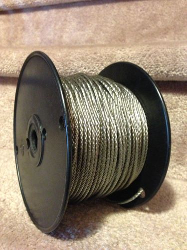 1/8&#034; Stainless Steel Wire Rope Cable - 7x7 - 500ft
