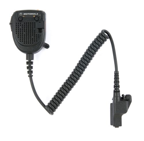 Motorola rmn5038a ip54 remote speaker mic with emergency and volume control. for sale