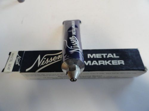 NISSEN METAL MARKER WHITE 3/16&#034;