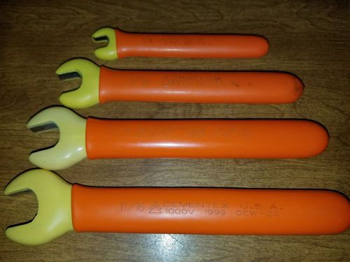Cementex 1000v Insulated 4-Piece Insulated open End Wrench Set