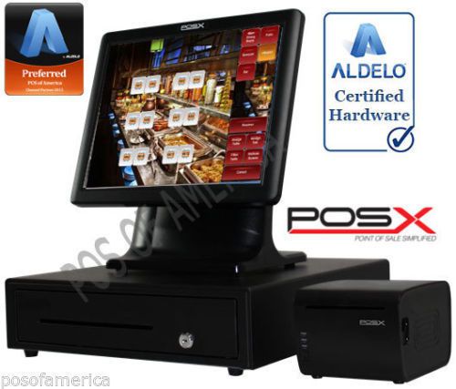 Aldelo pro pos-x cafe buffet restaurant all-in-one complete pos system new for sale