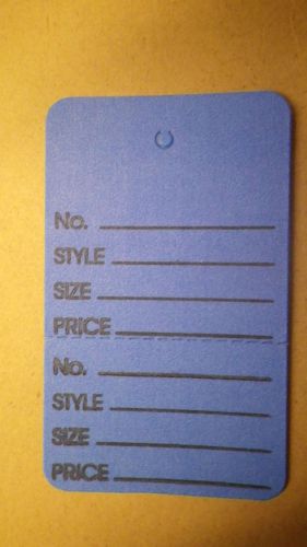 1000 PRICE TAGS SMALL 2 PART UNSTRUNG DK BLUE Size Customer Clothing