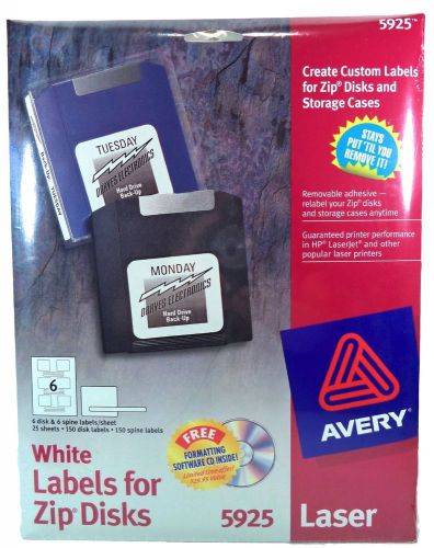AVERY white labels for zip disks 5925 LASER