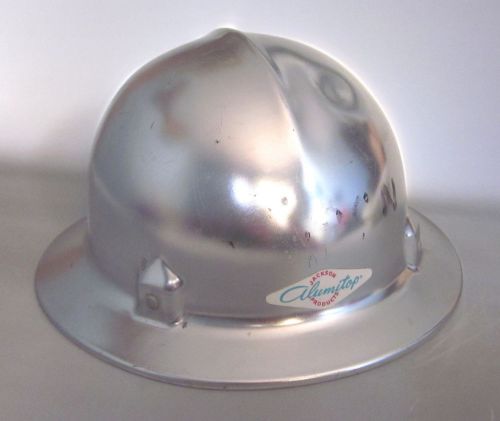 Alumitop vintage aluminum hard hat sh-50 jackson safety products adjustable for sale