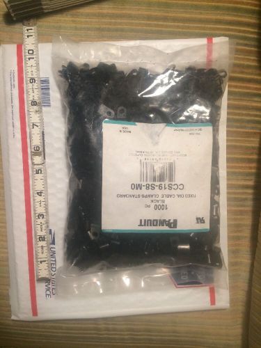 Panduit 1000pc fixed dia. cable clamps standard ccs19-s8-mo .187&#034; 4.8mm  #8 m4 for sale
