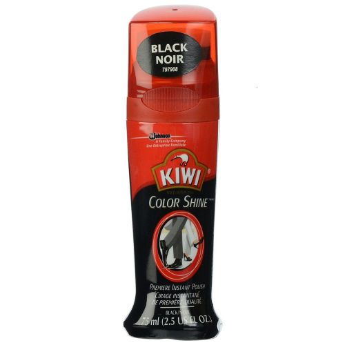 KIWI Color Shine Premiere Instant Polish, Black 2.5 oz (Pack of 8)