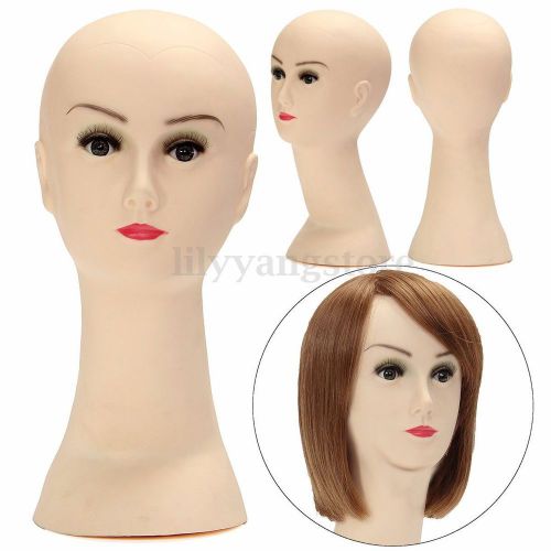 Mannequin Female Long Neck Head Model Hair Hat Cap Wig SunGlasses Stand Display
