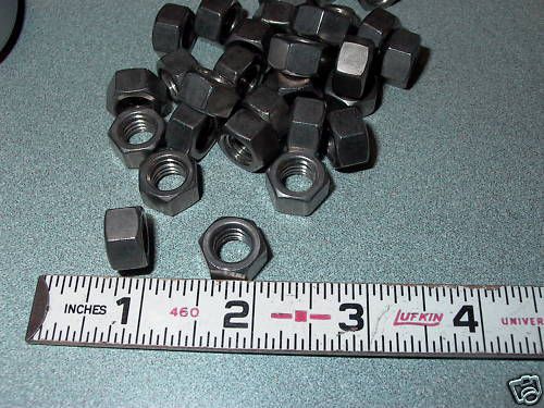 LOT OF TWENTY  STAINLESS STEEL NUTS 3/8&#034; WITH 16 T P I