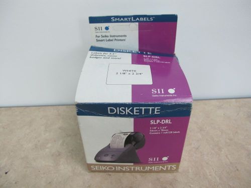 Seiko Diskette SII SLP-DRL 2-1/8&#034; x 2-3/4&#034; White Label - 150 Labels