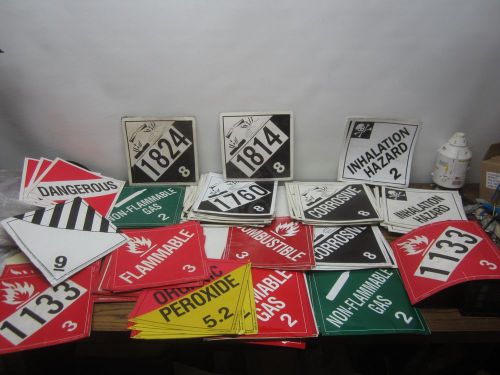 Lot Hazard Materials Stickers Decal Hazard Classification Class