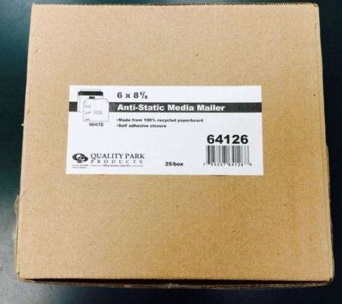 Quality park anti-static media mailer 25/box, 6x8 5/8, ref 64126 self adhesive for sale