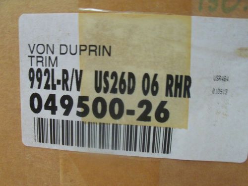 VON DUPRIN 992L-R/V US 26D 06 RHR RIM AND VERTICAL TRIM