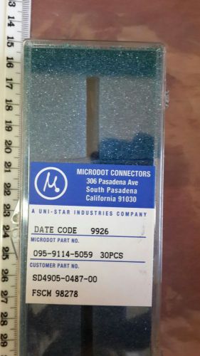 MICRODOT connectors 095-9114-5060 UNI STAR INDUSTRIES COMPANY SD4905-0487-00