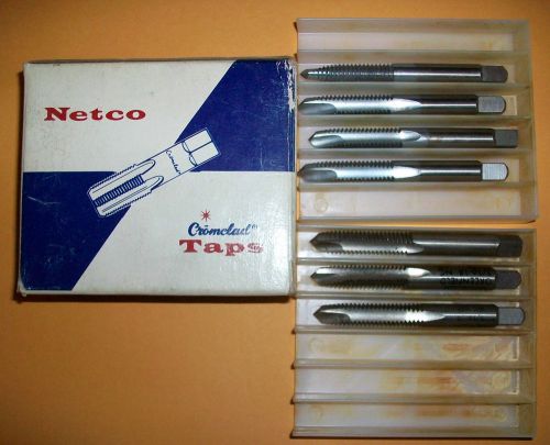 Lot of Seven 5/16 - 18 NC Taps HSS Plug Style H3 Limit Misc + 4 Chrome Clad NEW