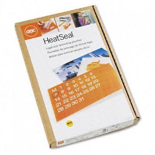 GBC HeatSeal UltraClear Thermal Laminating Pouches, Legal Size, 3 mm Thickness,