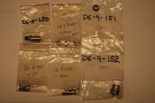 Southwick &amp; meister assorted d6 machine parts (see description) qty:12 units new for sale