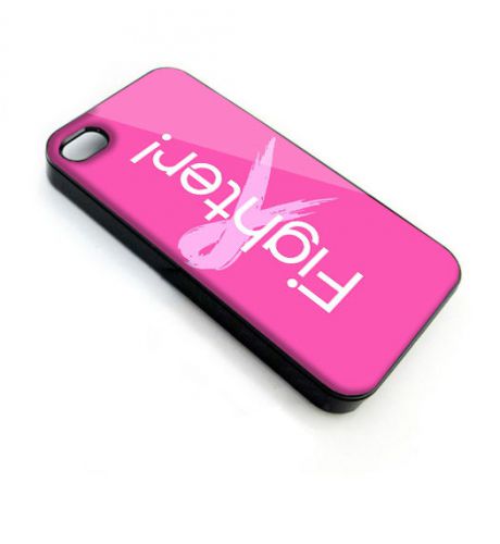 Breast Cancer Hot Pink Fighter Cover Smartphone iPhone 4,5,6 Samsung Galaxy