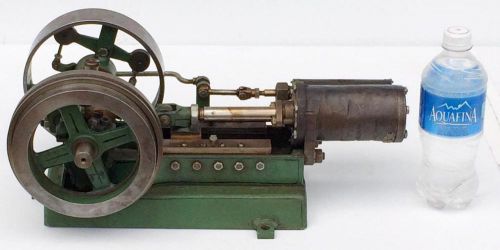 OUTSTANDING, SMALL &amp; EARLY Stationary Horizontal Single Cylinder STEAM ENGINE NR