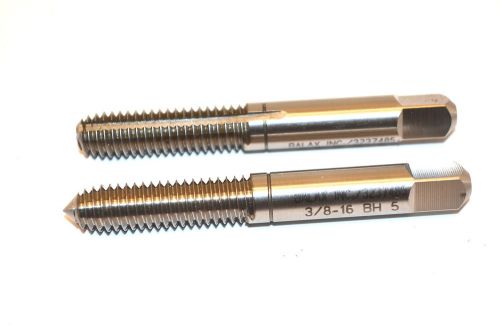 2 nos balax inc usa 3/8&#034; - 16 bh 5 roll form taps pointed &amp; flat ends  mbb2a2 for sale