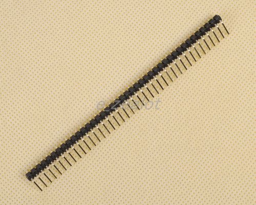 10pcs new 40Pin 2.54mm Single Row Right Angle Pin Header Strip