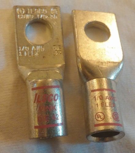 Ilsco csws-1/0-38 compression lug copper crimps **lot of 6** for sale
