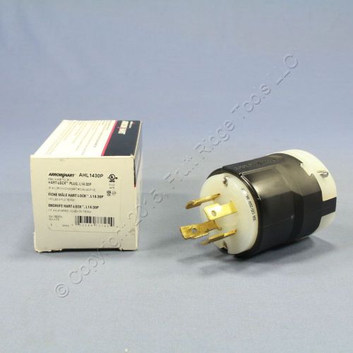 Cooper twist turn locking connector plug nema l14-30p 30a 125/250v ahl1430p for sale