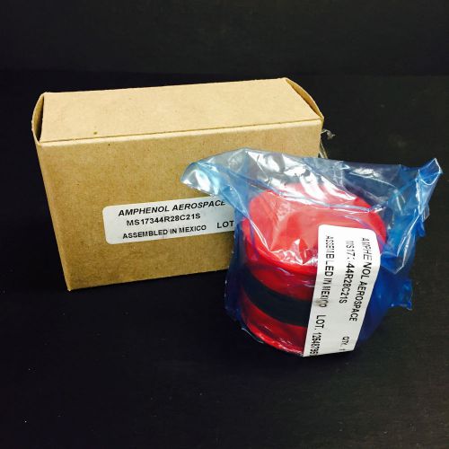 Amphenol MS17344-R28C21S SZ28 37 PIN SOCKET CONTACTS, STRAIGHT PLUG (New in Box)