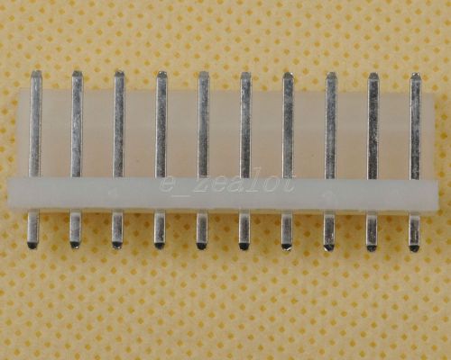 10pcs CH3.96-10P Connector Pin Header 3.96mm Plastic base Metal Pin Perfect