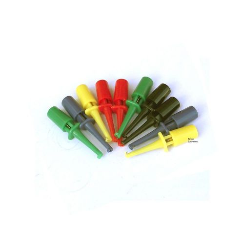 10pcs middle multimeter lead wire kit smd ic hook test clip grabbers probes cabl for sale