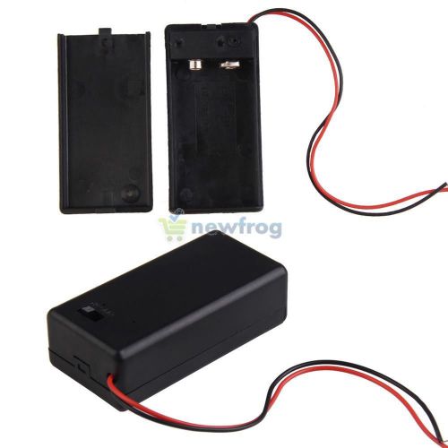 Sn9f battery holder case box for 9v volt size battery on-off switch wire lead for sale
