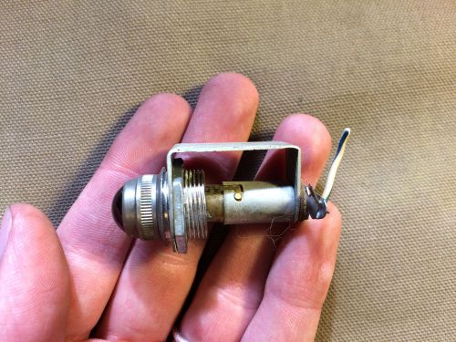 Vintage red pilot light indicator lamp with 47 bulb from tektronix 545 scope for sale