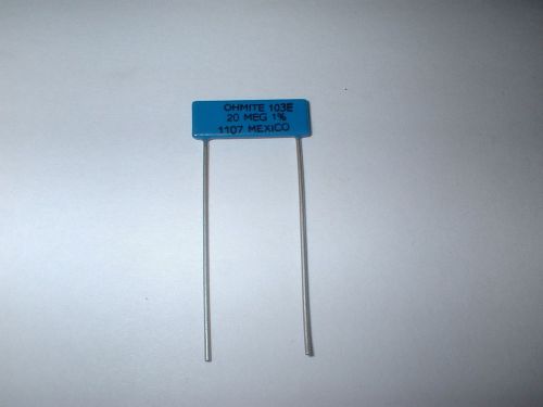 5pcs ohmite sm103032005fe 20m 20meg ohm 1.25w  1% radial film  resistor   box#24 for sale