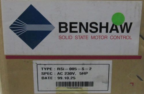 Benshaw RSI-015-S-2DB AC Variable Speed Drive Uni-Torque Motor Control NEW NIB