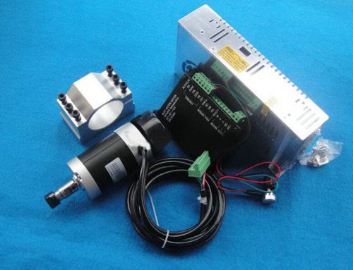 400w 48v air cooled spindle motor+bldc motor controller+power+mount 12000r/min for sale