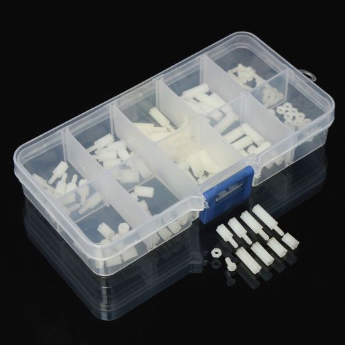 M2 nylon hex spacers screw nut assortment kit stand off plastic accessories set for sale